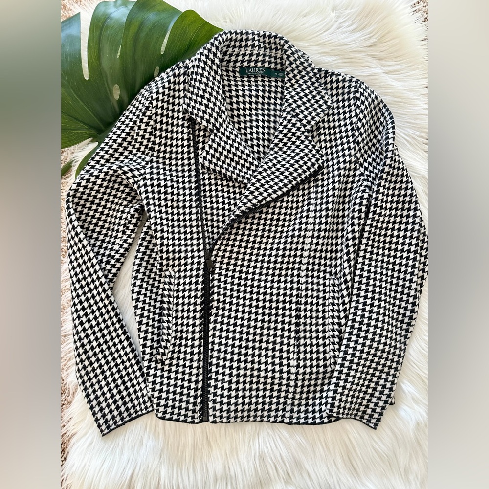Chic Ralph Lauren Houndstooth Jacket - Picture 4 of 12